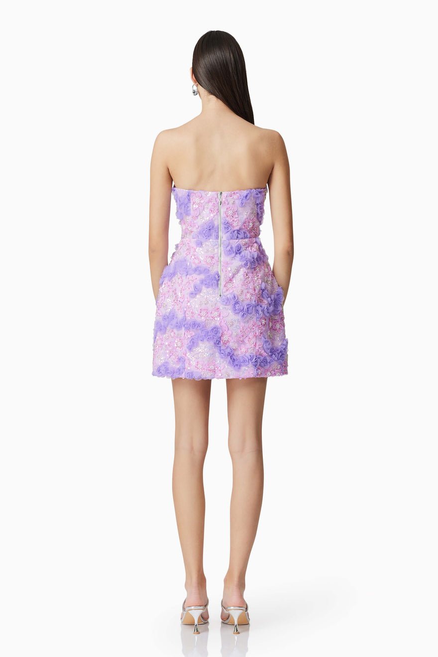 Elliatt Vonni Party Dress - Purple Multi photo 3