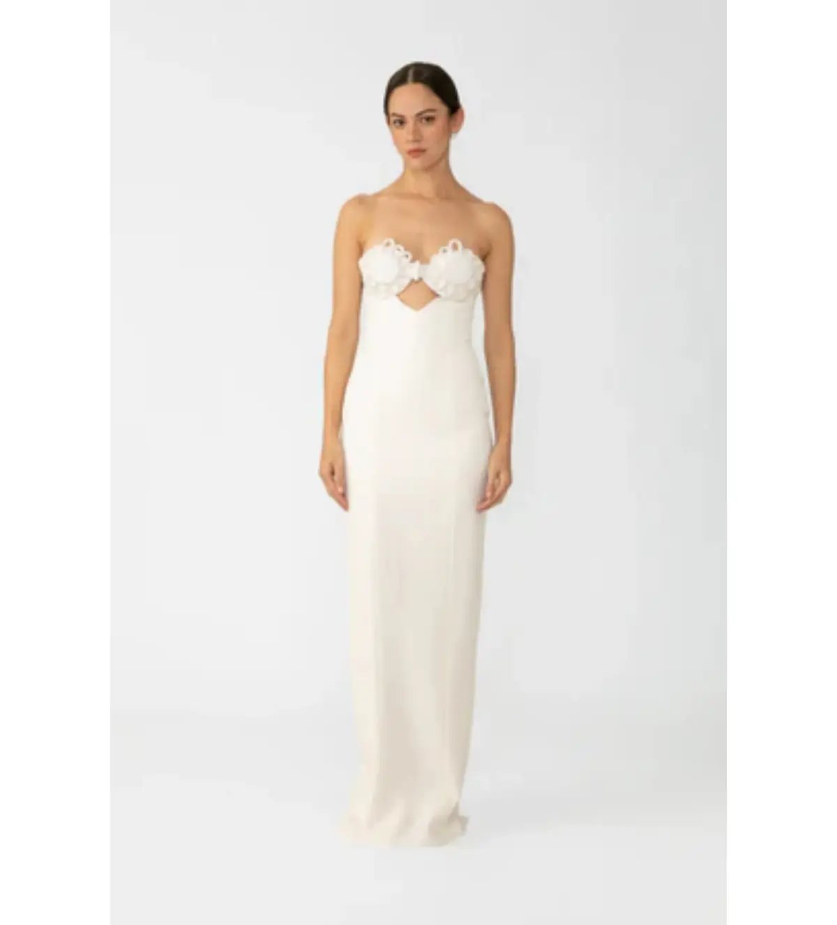 Sau Lee Evelyn Strapless Dress in White Size 2 / AU 6 photo 2