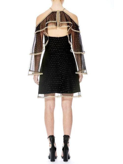 Thurley Moondance Mini Dress Black Size 8 photo 2