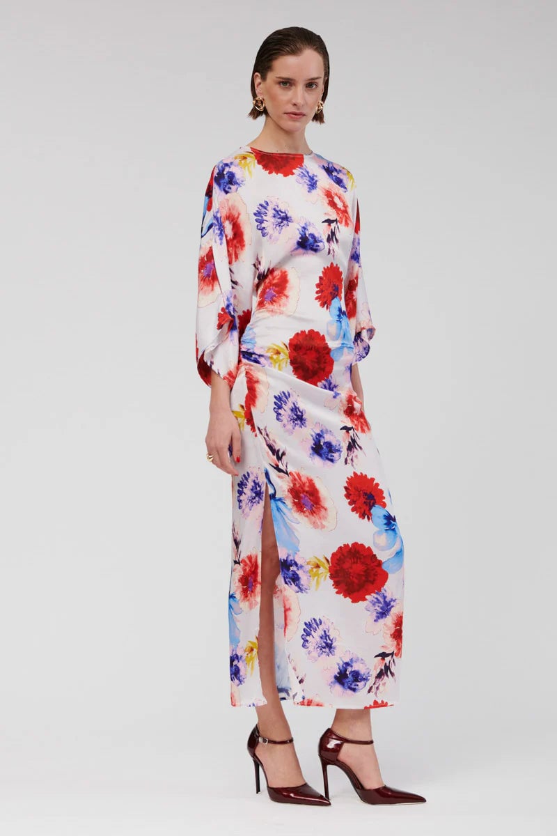 SUBOO AMIE ANGEL SLEEVE MAXI DRESS - PRINT photo 2