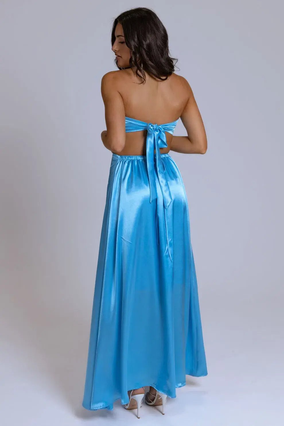 Lane + Sass Luna Dress Blue Size M/ AU 8 photo 3
