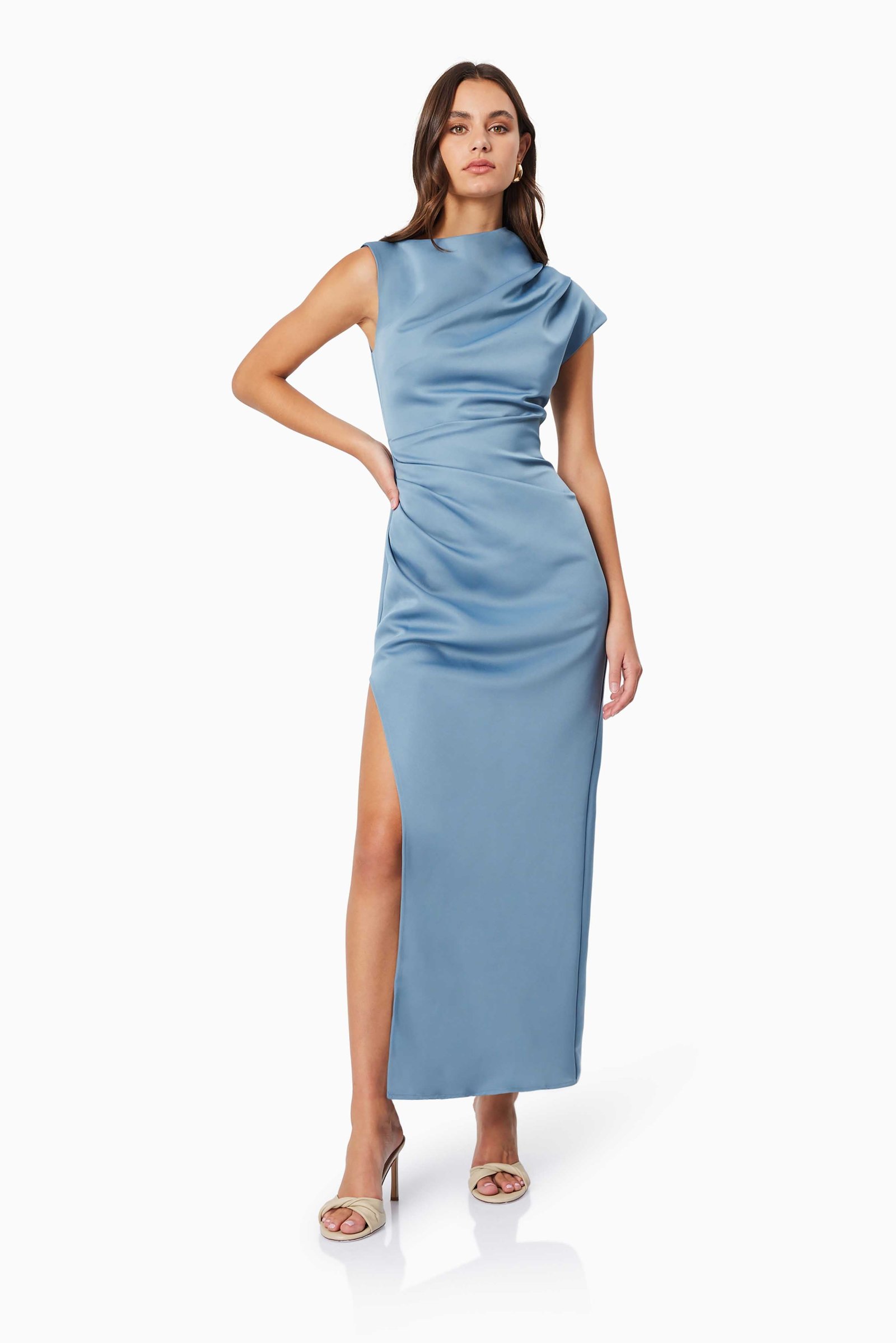 ELLIATT CORALIE MAXI DRESS - STEEL BLUE photo 2