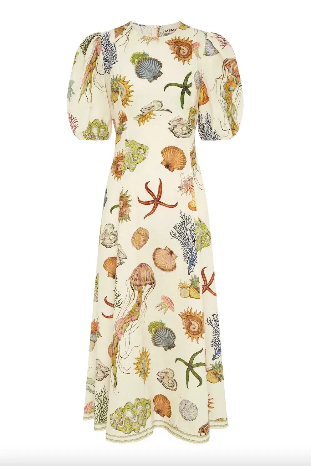 Alemais Sea Midi Dress Print Size 8 photo 4