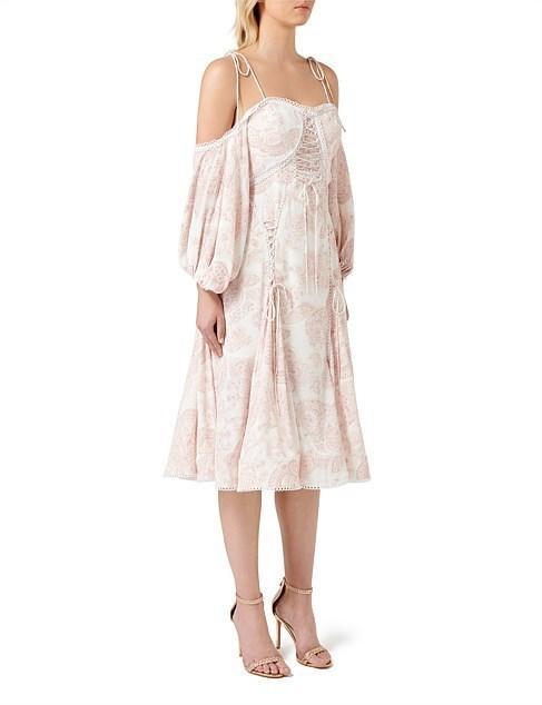 Thurley Sardinia Midi Dress Dusty Pink Size 6 photo 2