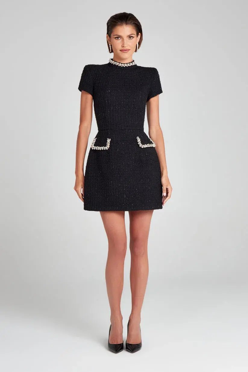 Nadine Merabi Simone  Dress Black Size 8 photo 2