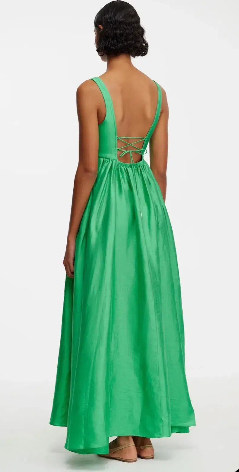 Acler Sandgate Maxi Dress, Green, Size 8 photo 2