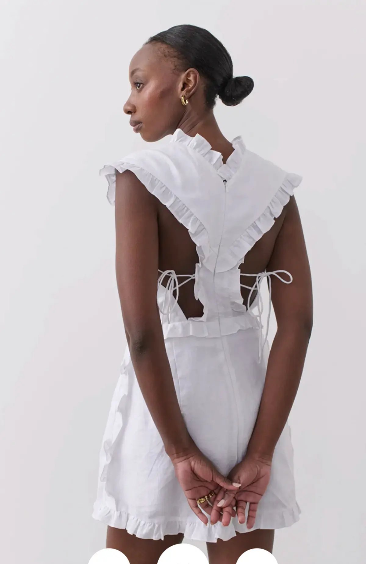 Joslin Kayla Linen Playsuit White photo 2