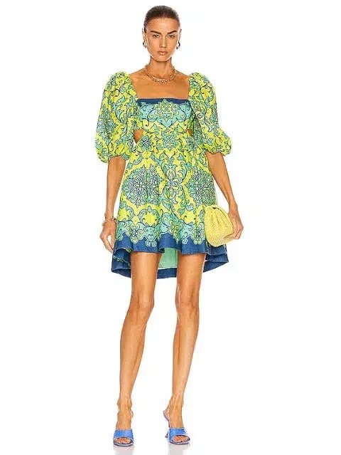 Zimmermann Nina Cut Out Dress Size 8 photo 3