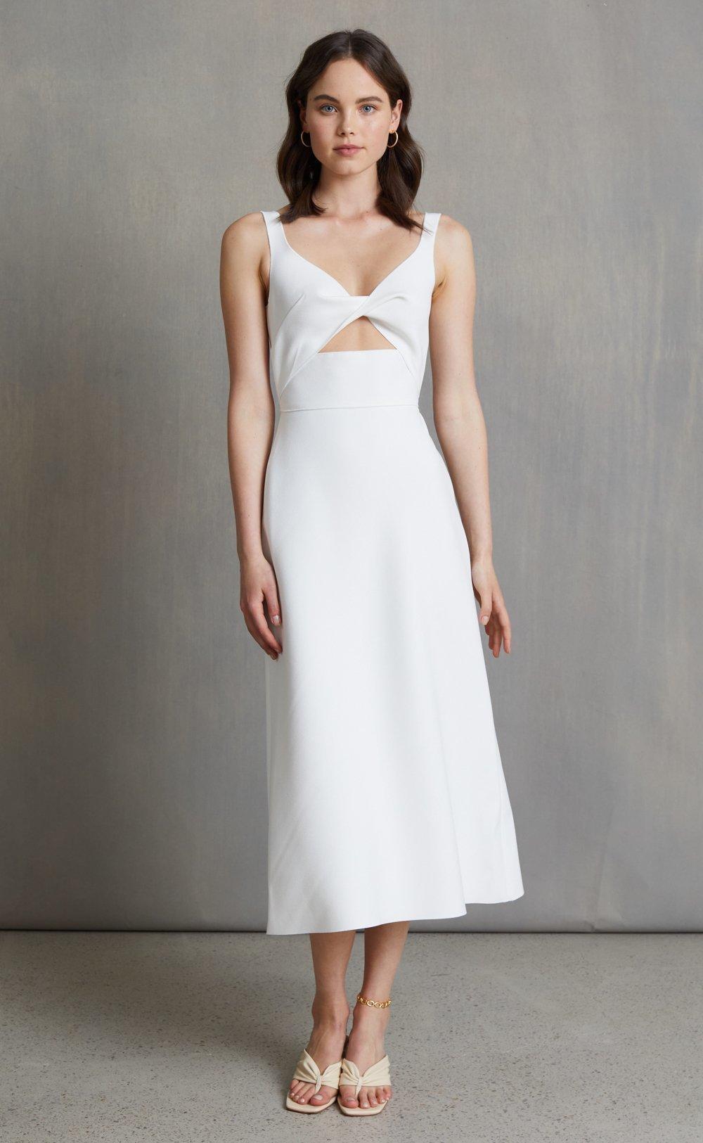 Bec + Bridge Forever Young Midi Dress In Ivory - SIZE 10 photo 7
