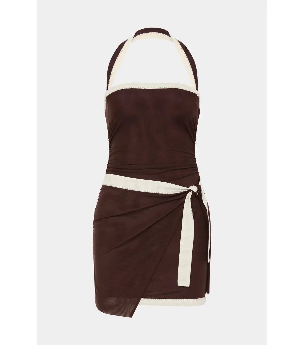 Sir the Label Jacques Mini Dress Chocolate Brown Size AU 12 photo 6