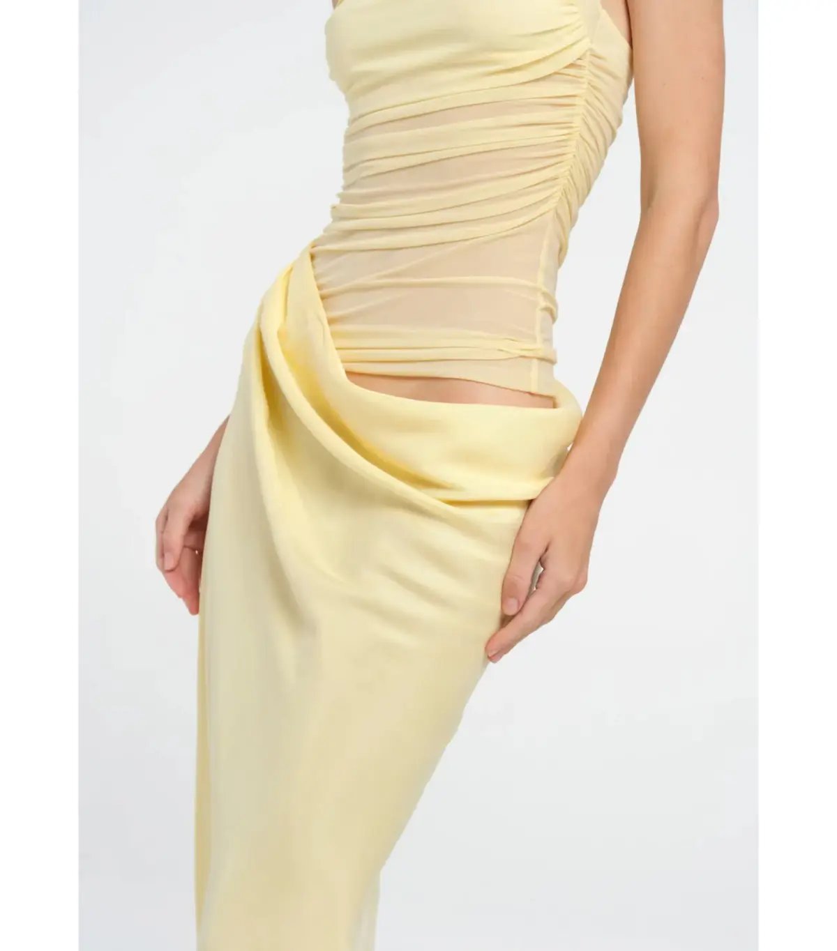Benni Gina Maxi Dress Butter Yellow Size AU 10 photo 4