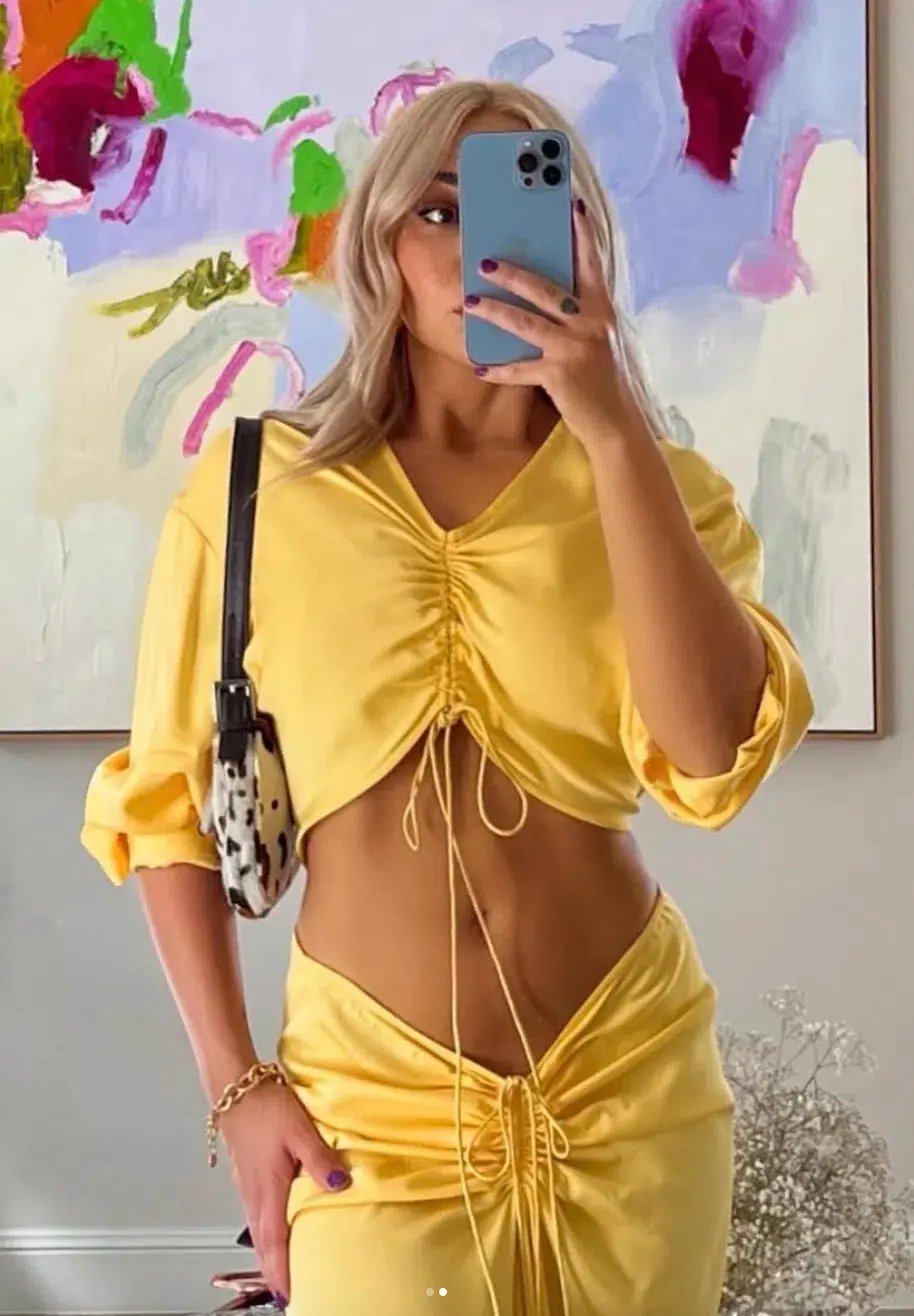Christopher Esber Ruched Cutout Stretch Jersey Maxi Dress in Yellow Size AU 10 photo 2