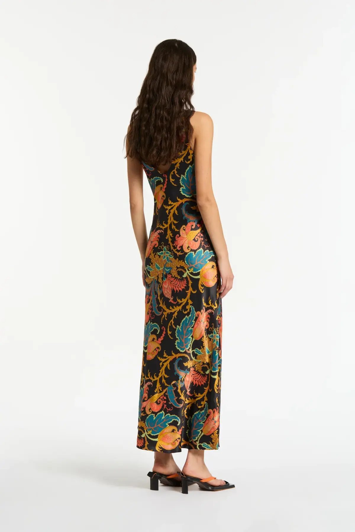 Sir The Label Artiste V Neck Slip Dress In Deschamps Print Size 8 photo 2