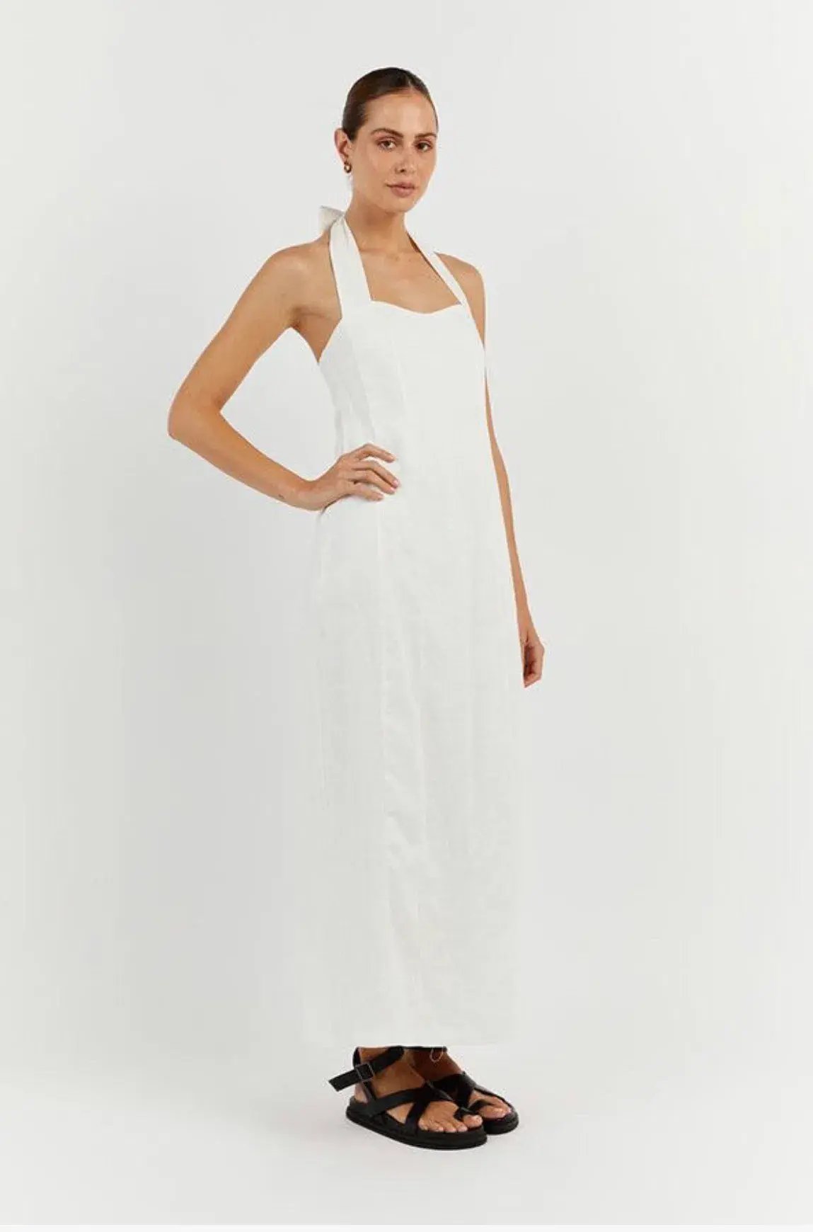 Dissh Willow Linen Long Dress White Size XS / AU 6 photo 2