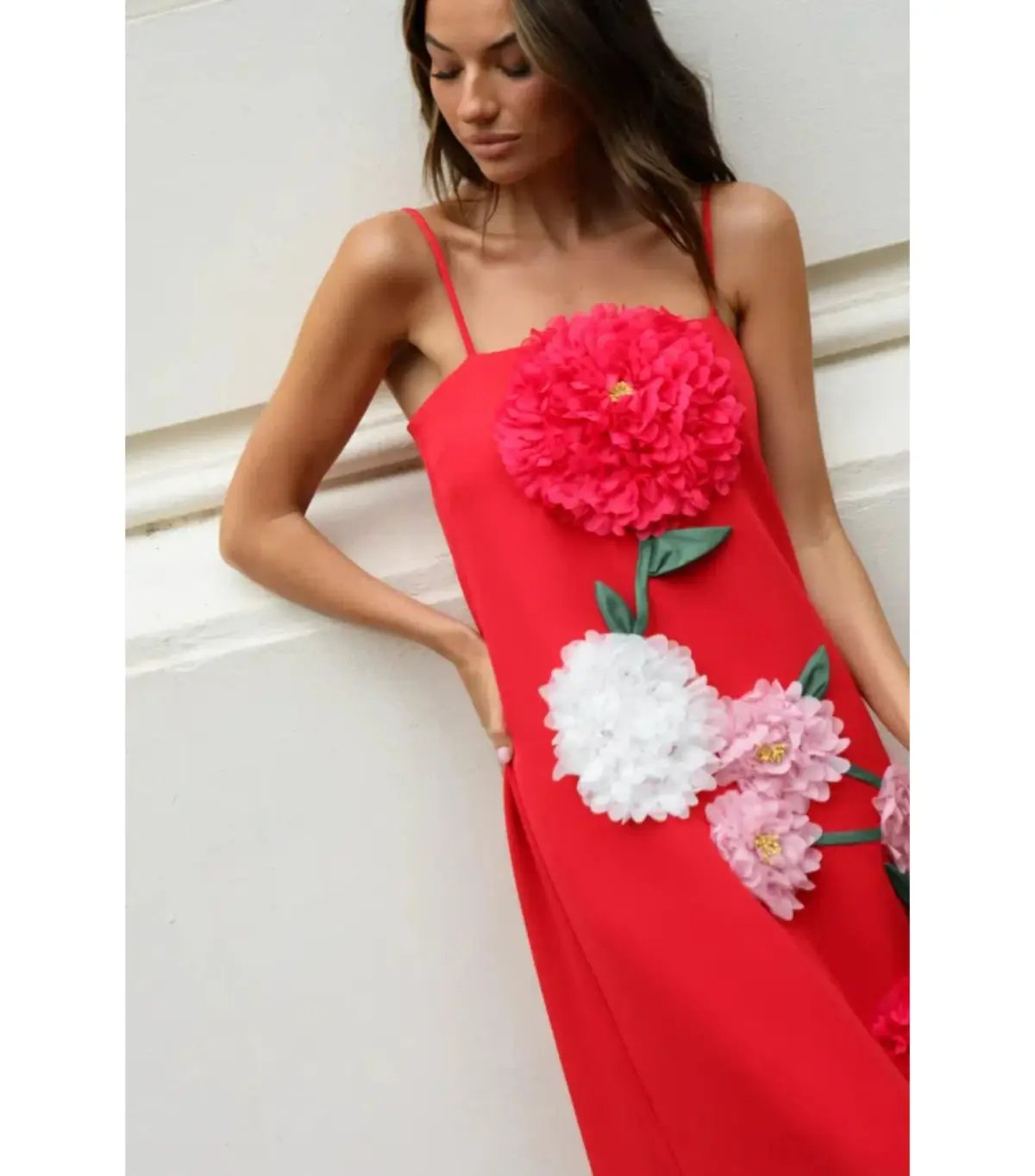 Elliatt Buttercup Embroided Maxi Dress Red Size AU 10 photo 7
