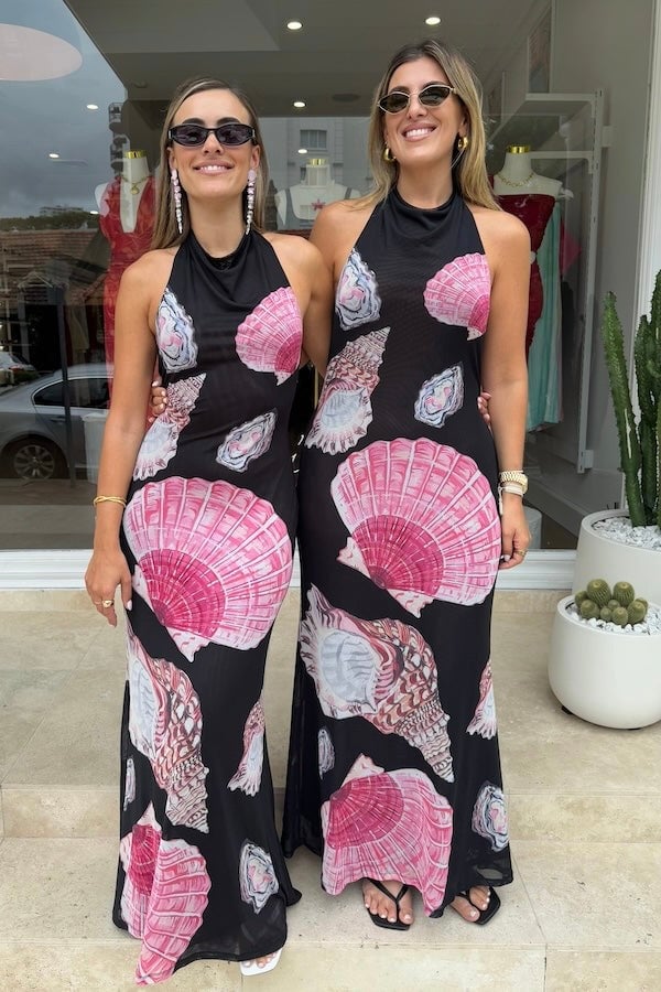 Sneaky Link Ariel Maxi Dress - Black Shell photo 2