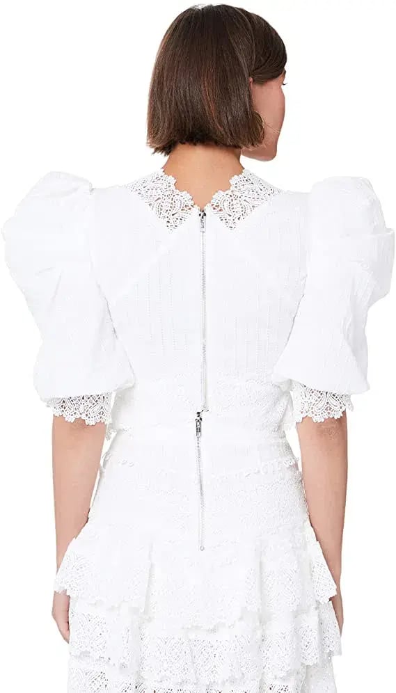 Mossman Havana Nights Top White Size 6 photo 2