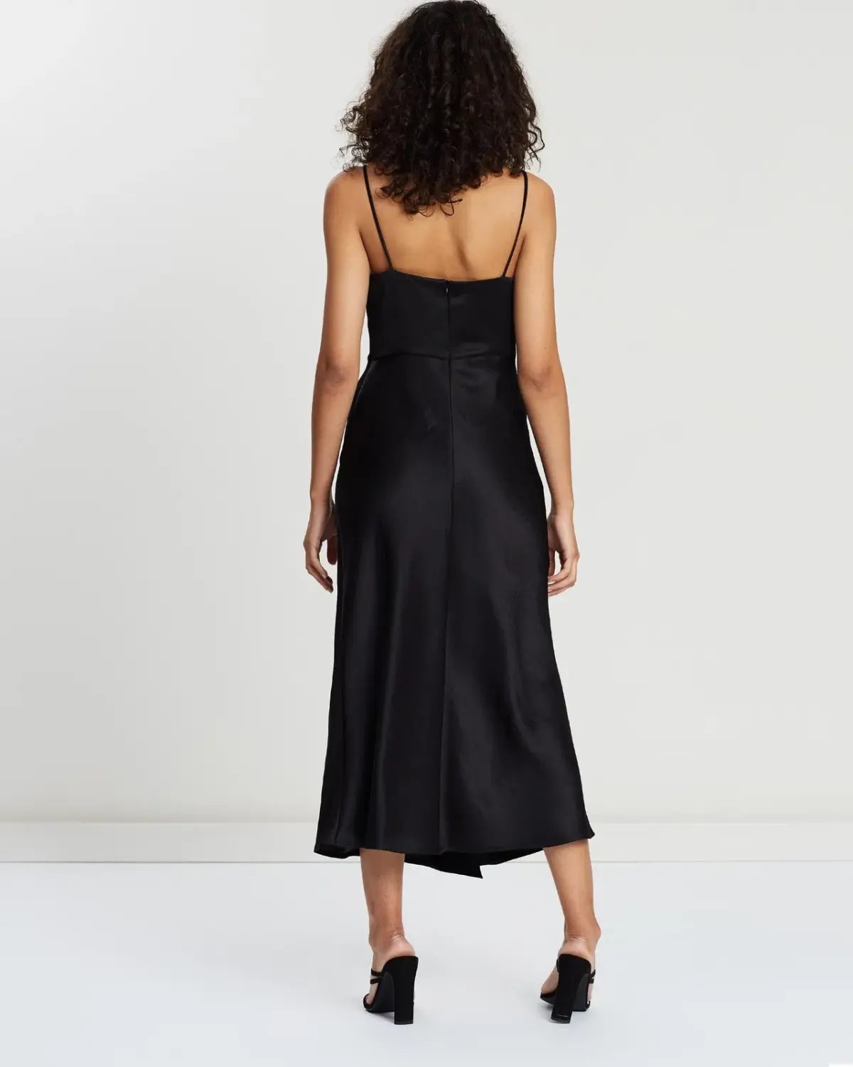 Bec & Bridge Gabrielle V Midi Dress Black Size AU 12 photo 2