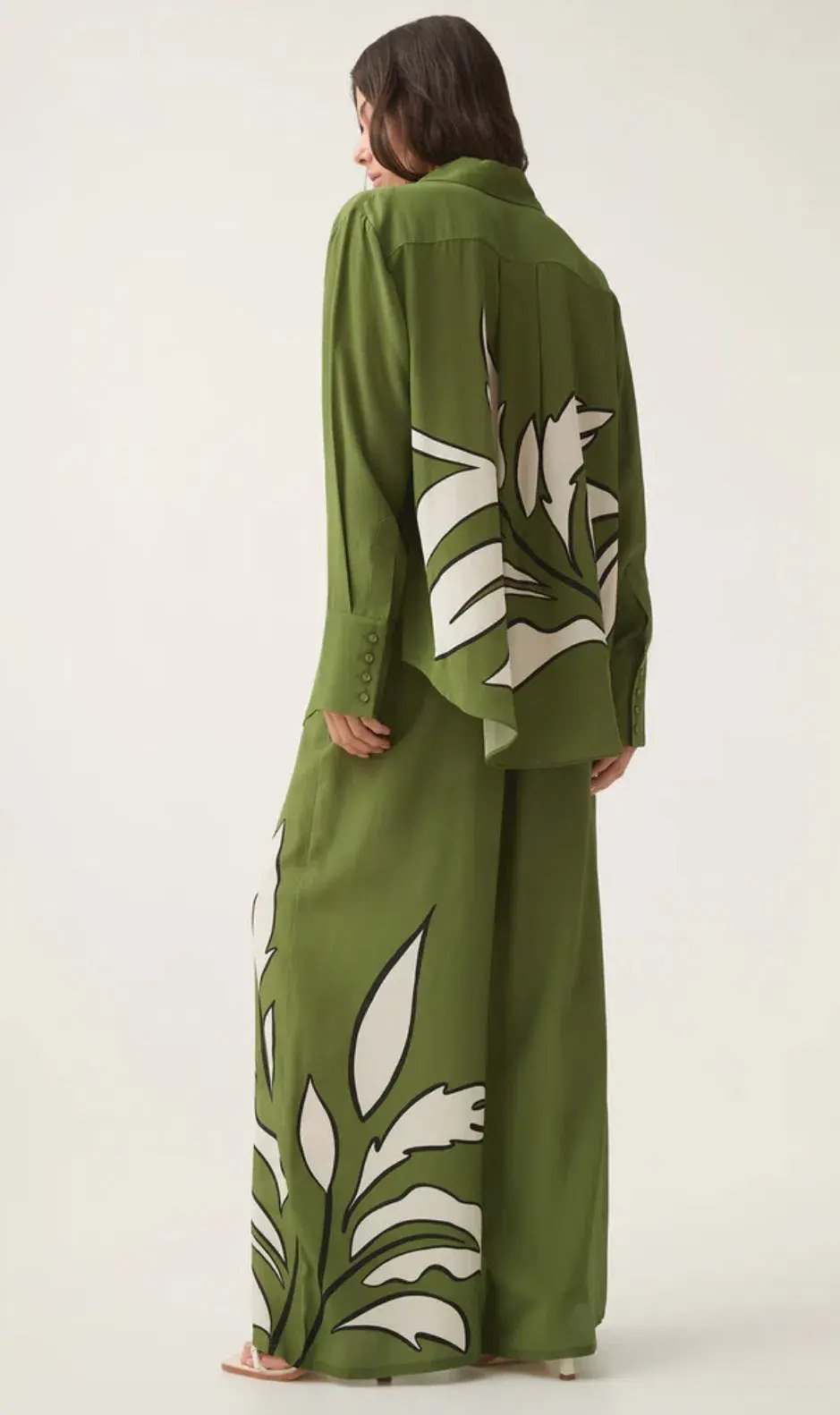 Aje Planetary Silk Oversized Shirt & Pants Set Size 12 photo 4