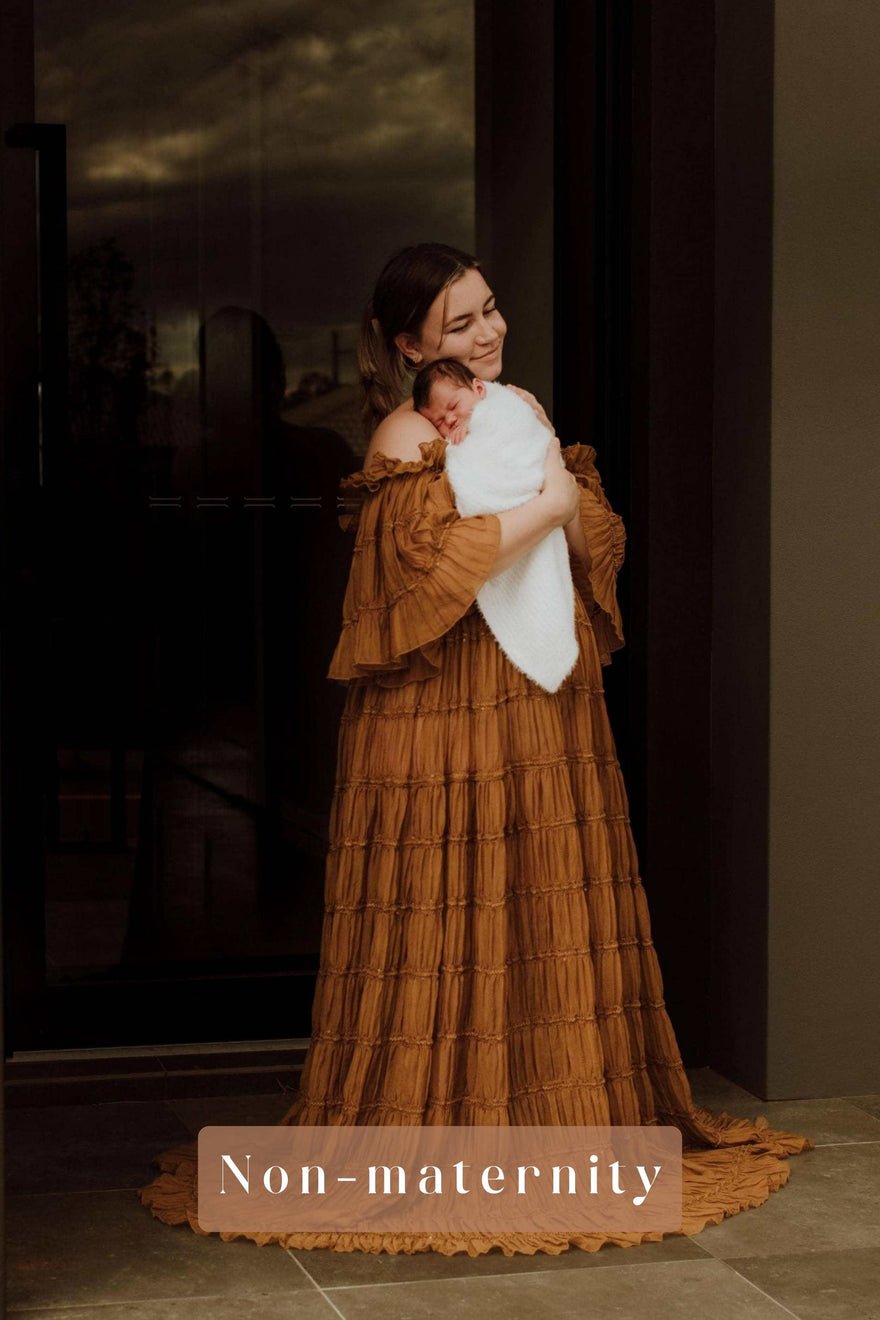 We Are Reclamation Chiffon Delight Gown - Caramel photo 2
