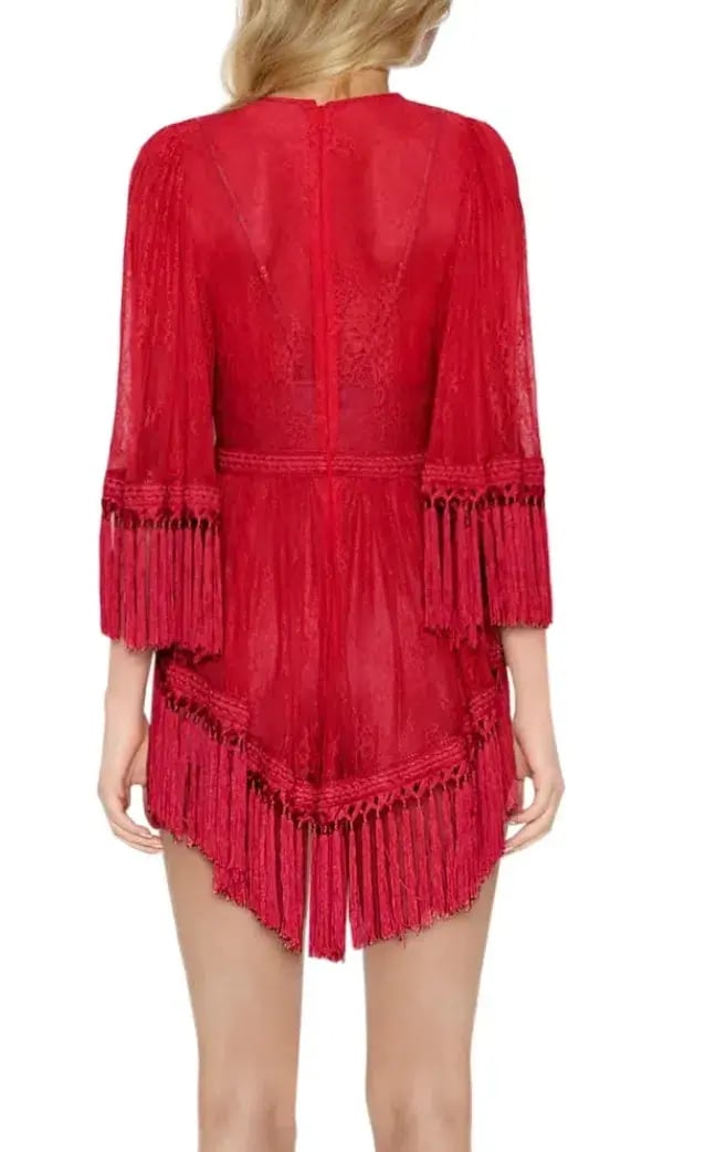 Alice McCall Are You Ready Girl Dress Red Size 10 photo 3