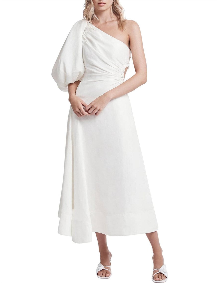 Aje Concept Midi Dress White photo 3
