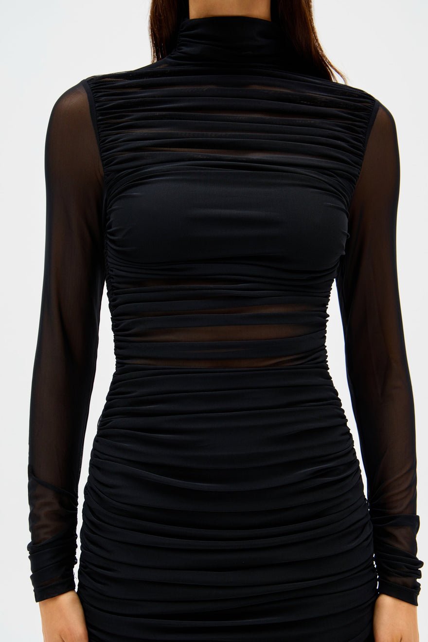 Misha Collection Petunia Mesh Midi Dress photo 2