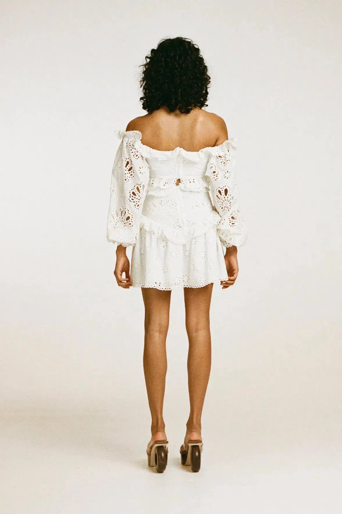 Zaco Moulin Mini Dress White Size XS / AU 6 photo 3