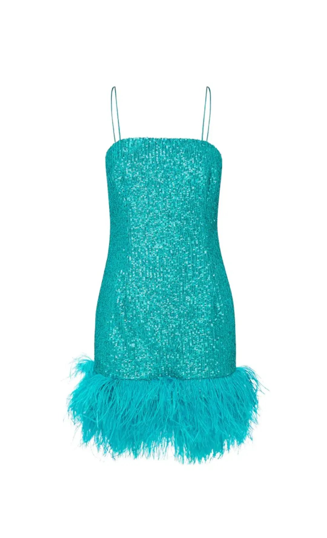 Rebecca Vallance Missing Hours Mini Dress Turquoise Size AU 14 photo 5
