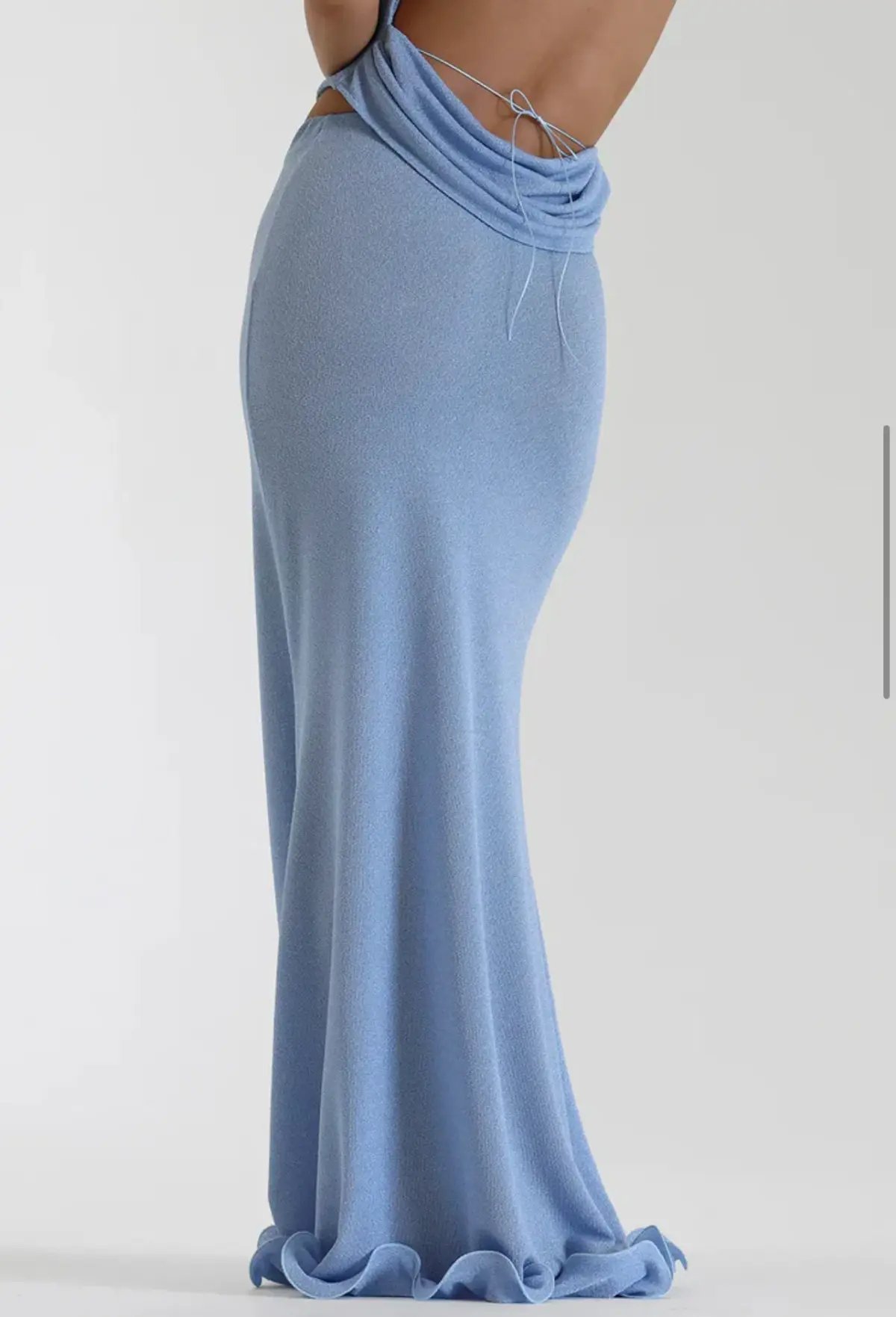 Natalie Rolt Priya Top and Skirt Blue Size AU 8 photo 4