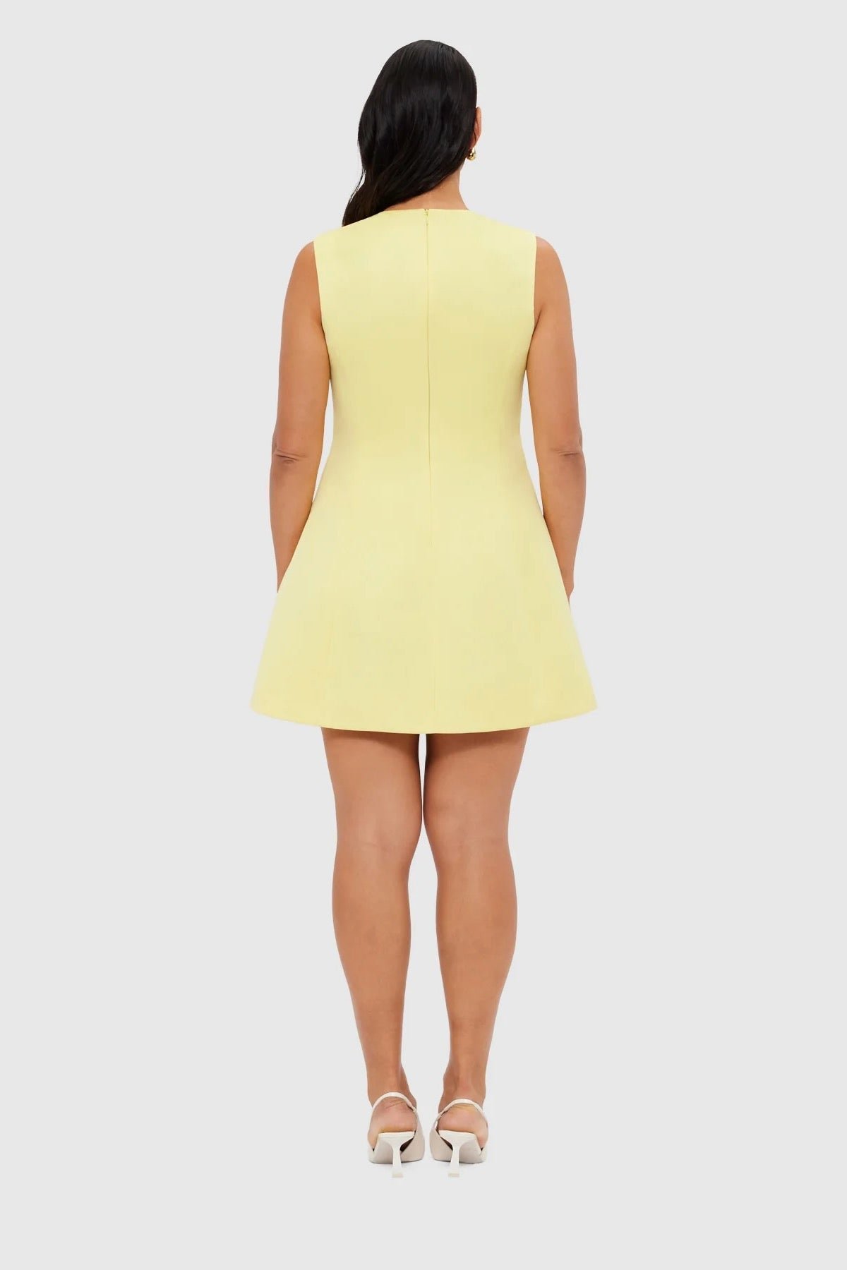 LEO LIN CHLOE SLEEVELESS MINI DRESS - SORBET YELLOW photo 8