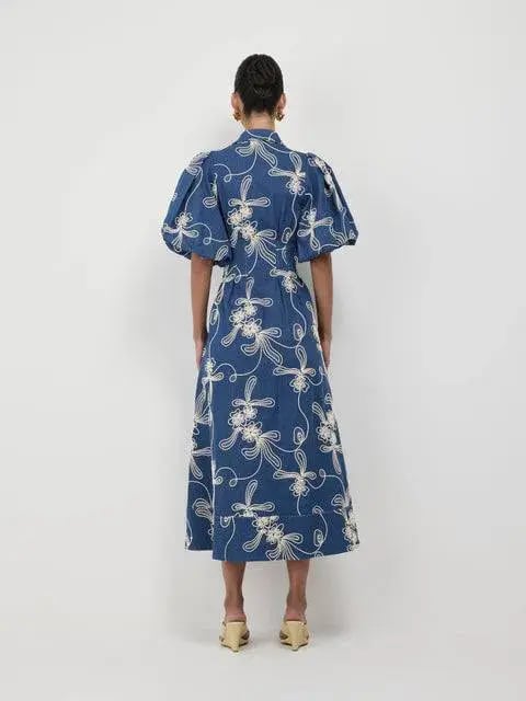 Sheike Hazel Denim Midi Dress Size AU 12 photo 3