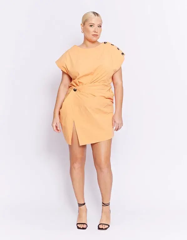 Pfeiffer Grenada Mini Twist Dress Tangerine Size 10 photo 3