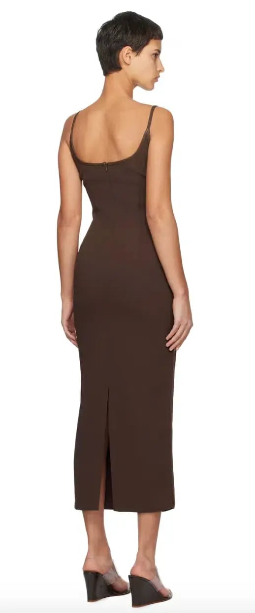 Paris Georgia Brown Heart Midi Dress Size AU 8 photo 3