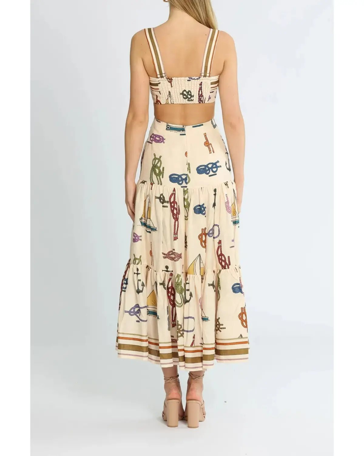 Alemais Ships Ahoy Sundress Print Size AU 12 photo 2