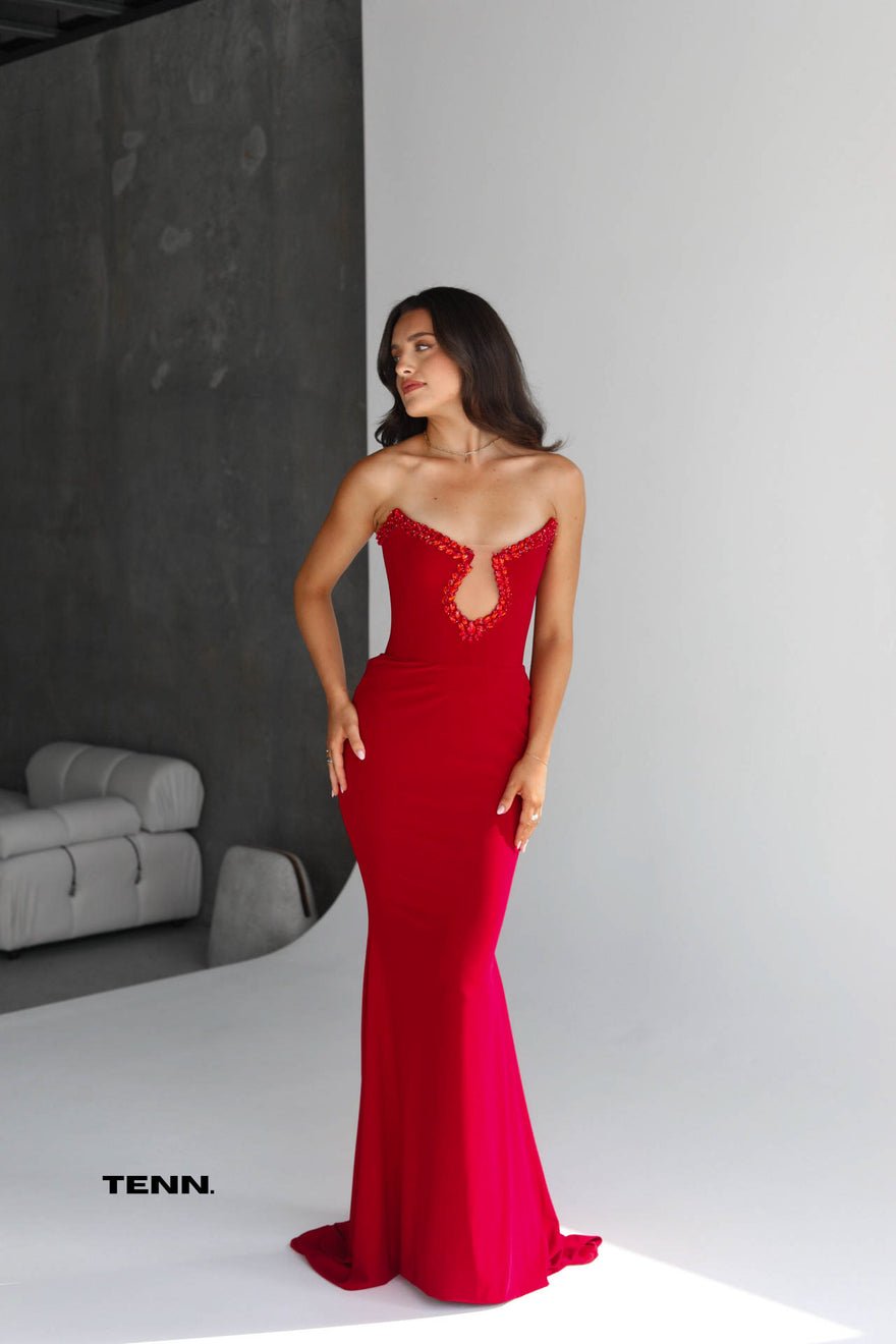 Albina Dyla Victorie Gown - Cherry photo 4