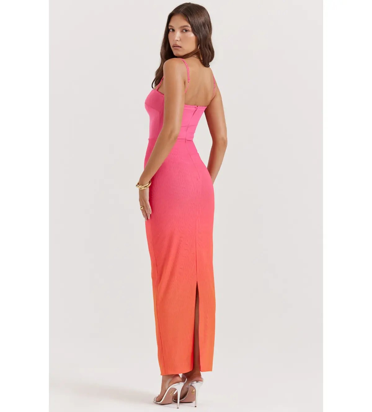 House Of Cb Calista Ombre Maxi Dress Pink  Size S / Size Au 8 photo 4