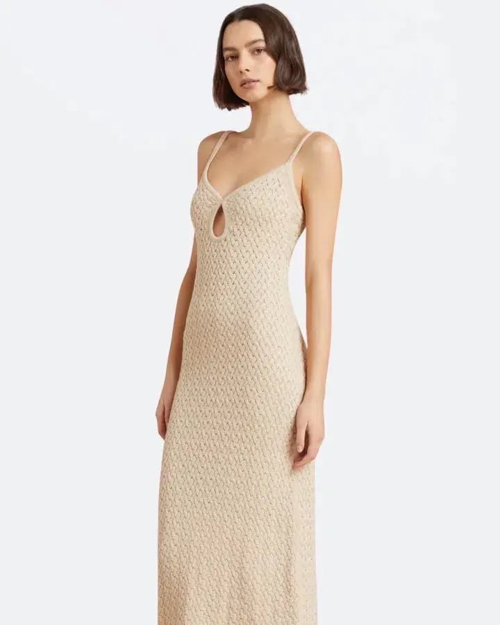 Bec & Bridge Effie Knit Key Maxi Dress Shell Size S / Au 8 photo 2