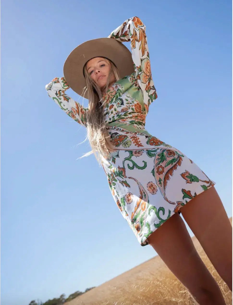One Fell Swoop Avignon Mini Dress Romani Print Size 8 photo 3