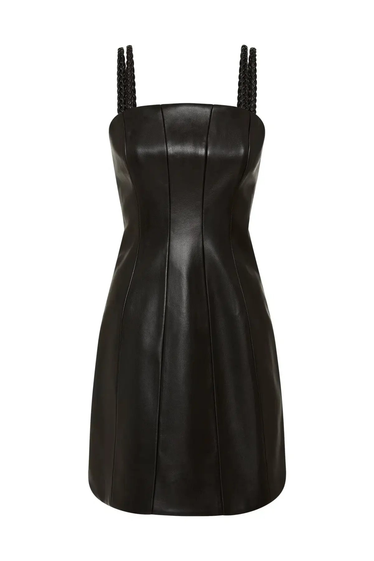 Aje Osa Braided Mini Dress Black Size 8 photo 4