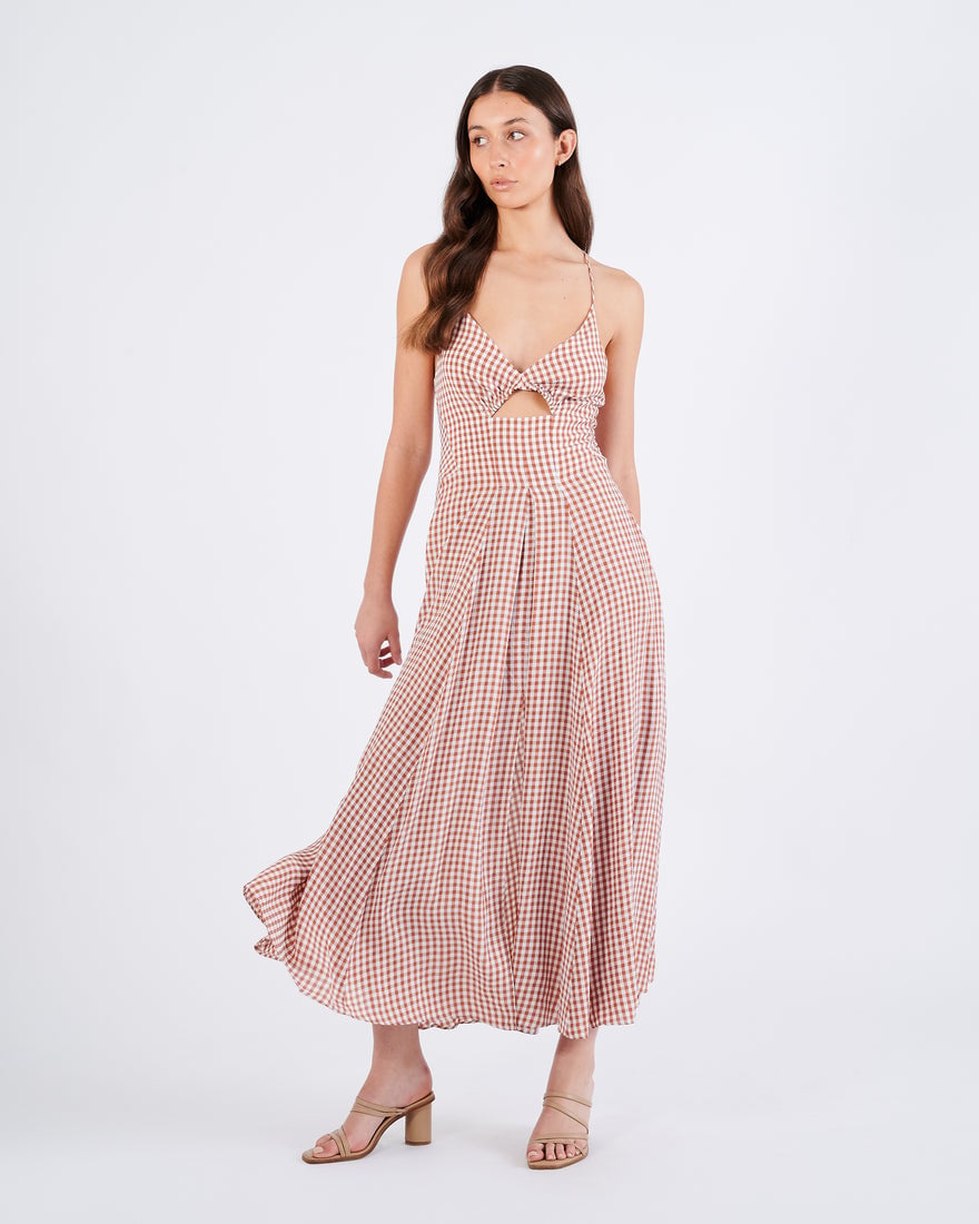 Scanlan Theodore Gingham Strappy Dress photo 3