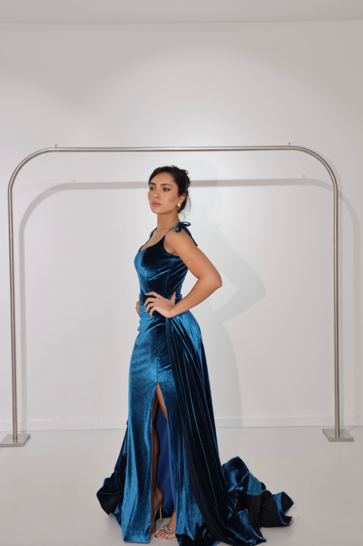 MAJESTY VELVET BY WALONE TURQUOISE photo 5