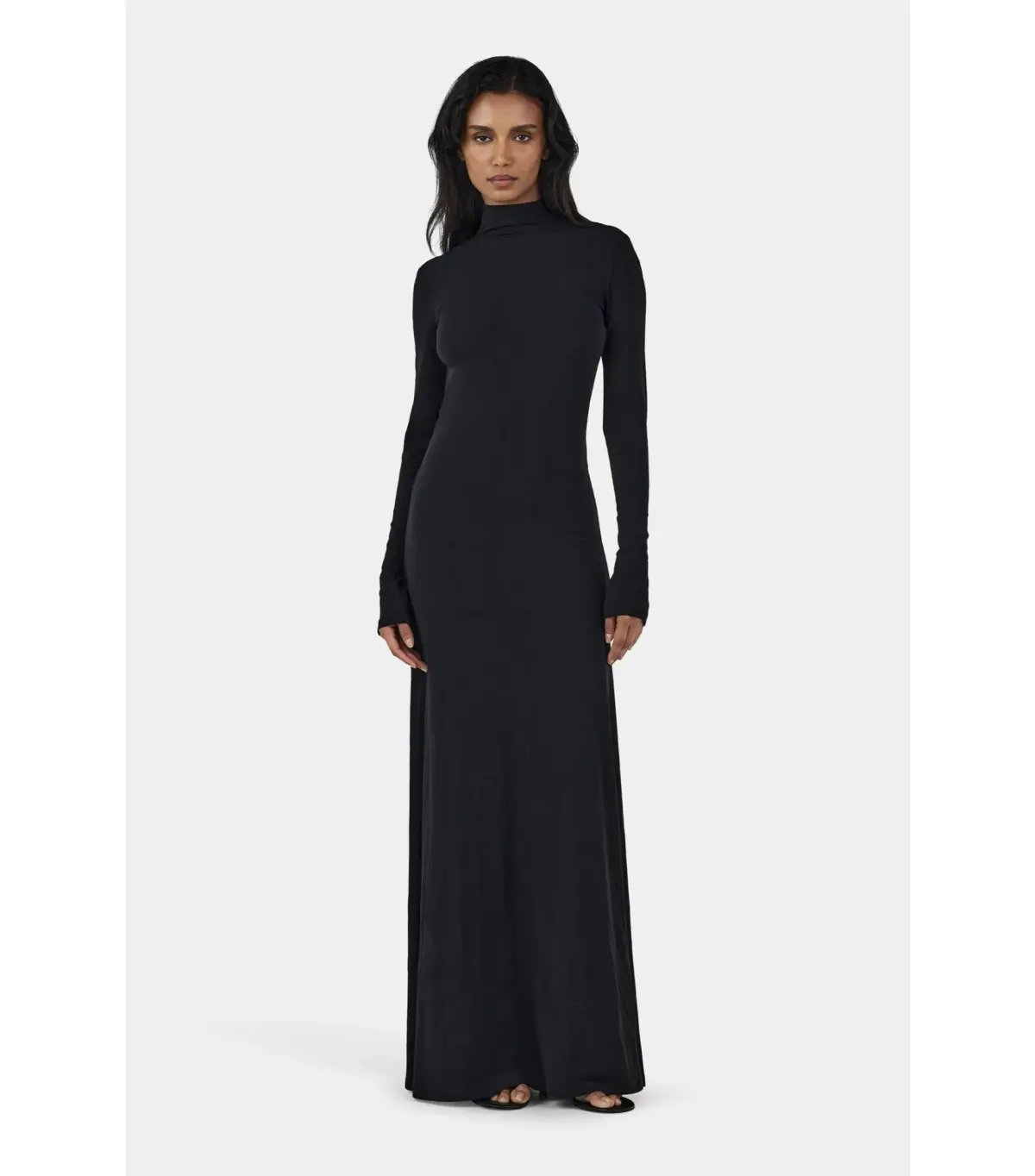 Hansen and Gretel Daphne Maxi Dress Black Size AU 10 photo 2