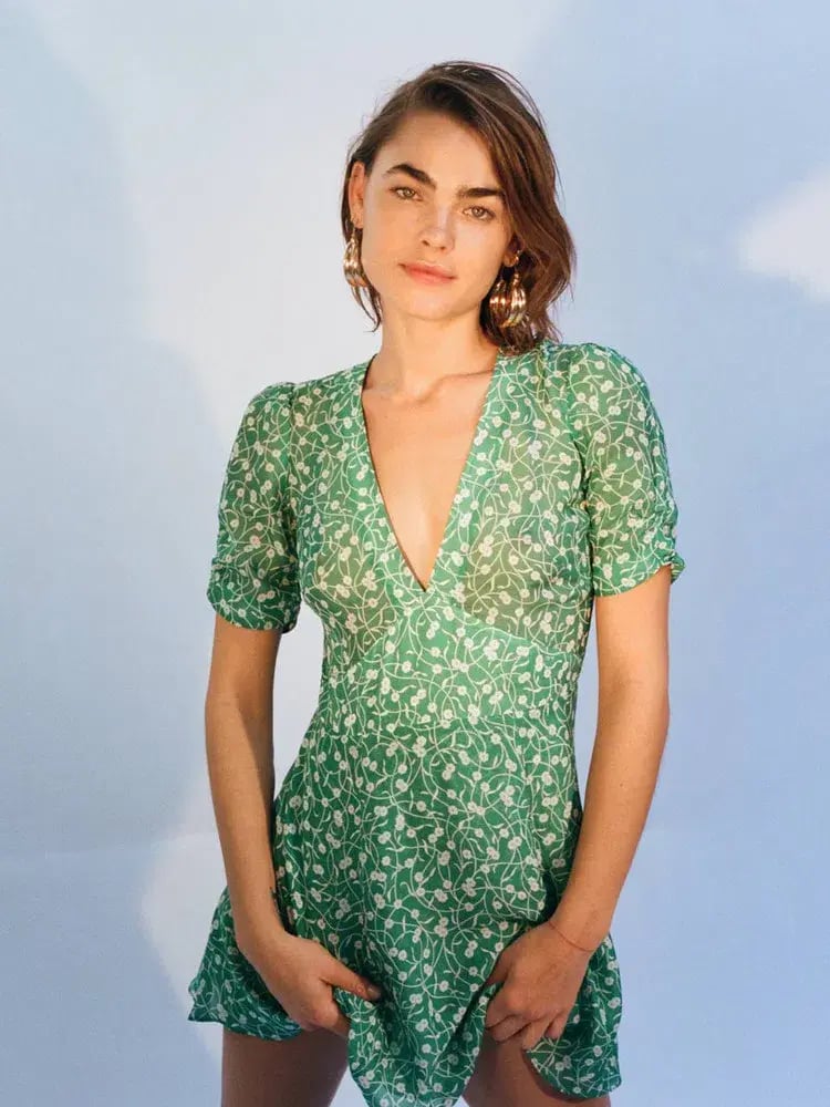 Realisation Par The Ozzie Mini Dress in Poison Ivy Size M / Au 10 photo 3