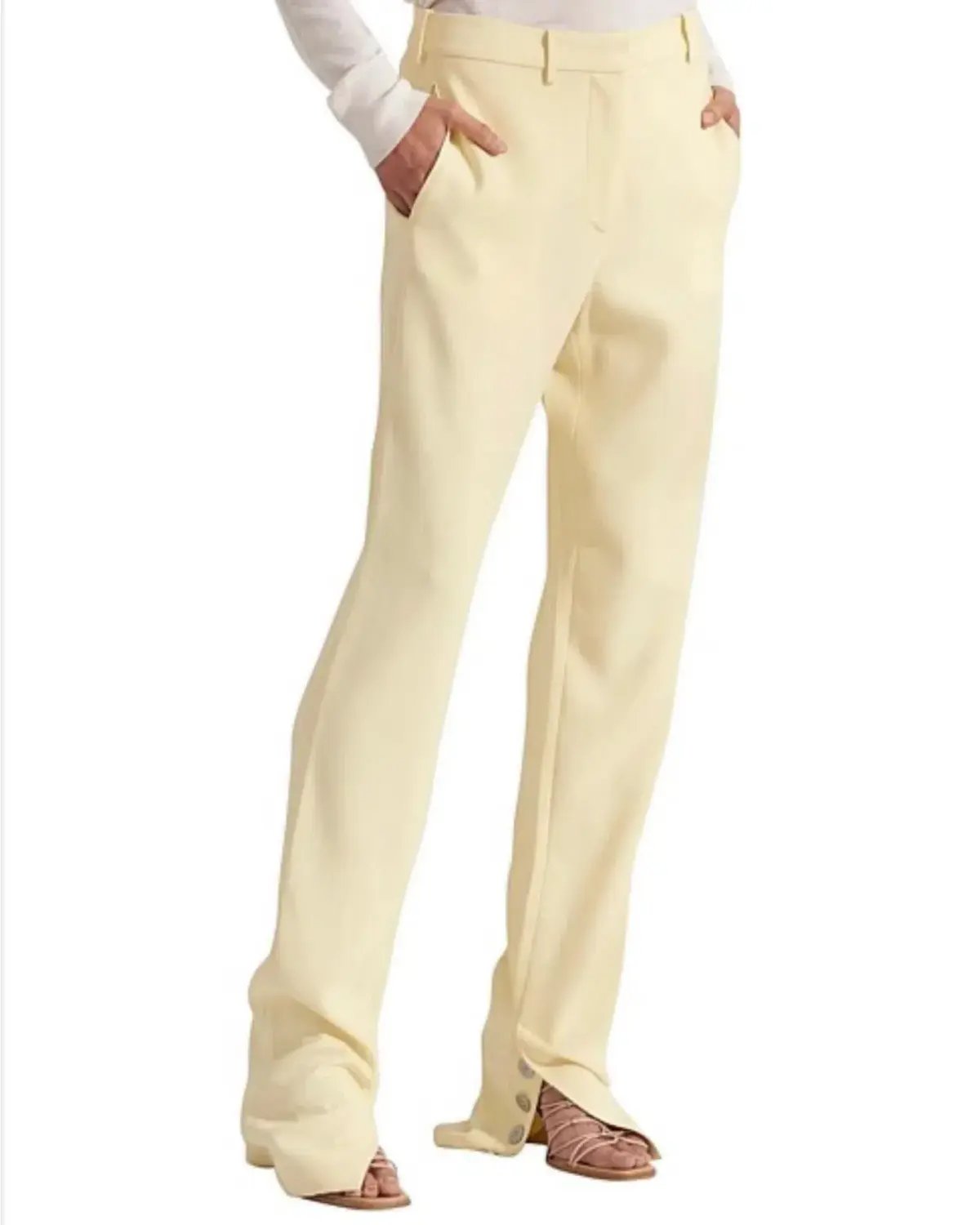 Dion Lee Cady Vented Trouser Yellow Size AU 6 photo 3