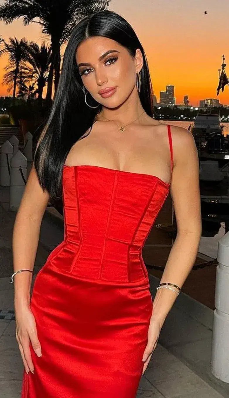 house of cb - shani dress red photo 5