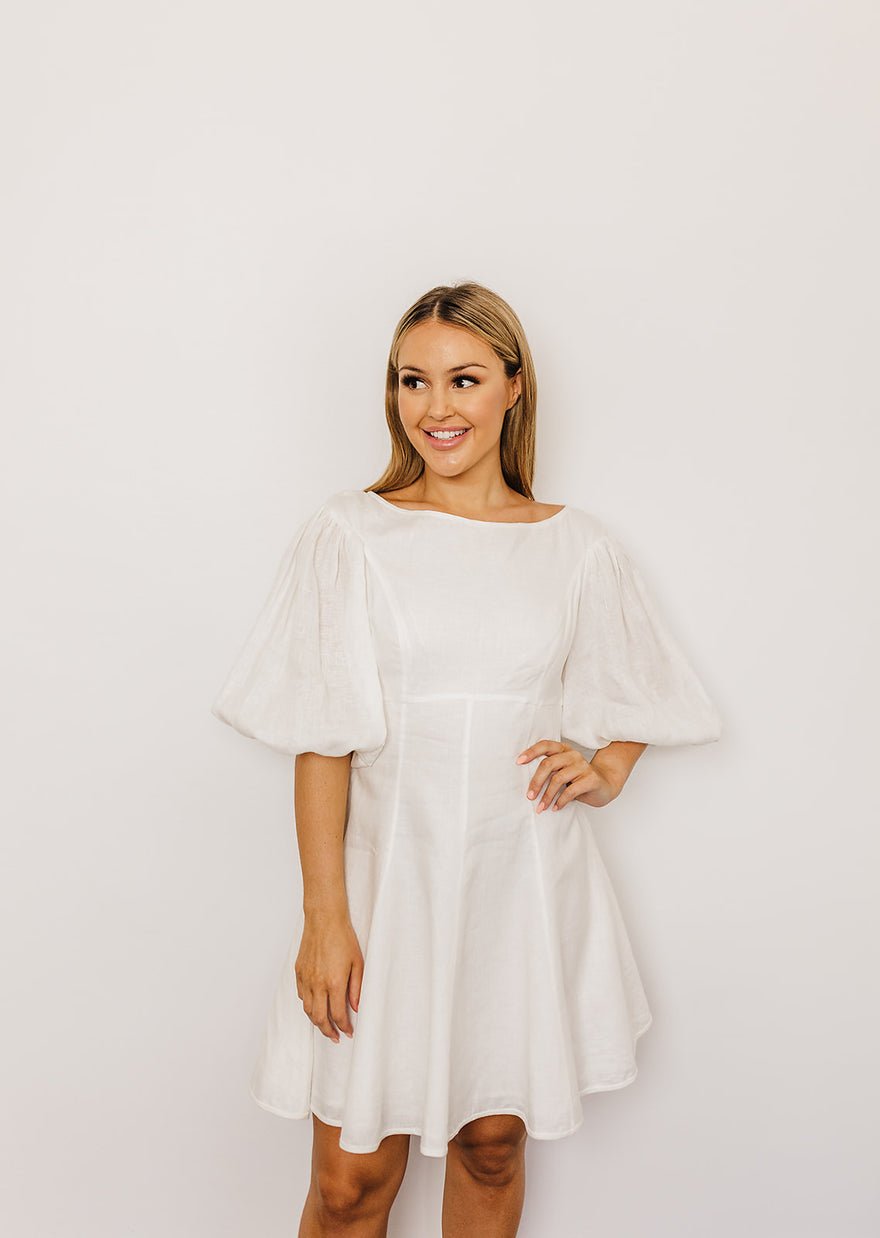 Zimmermann Empire White Mini Dress photo 2