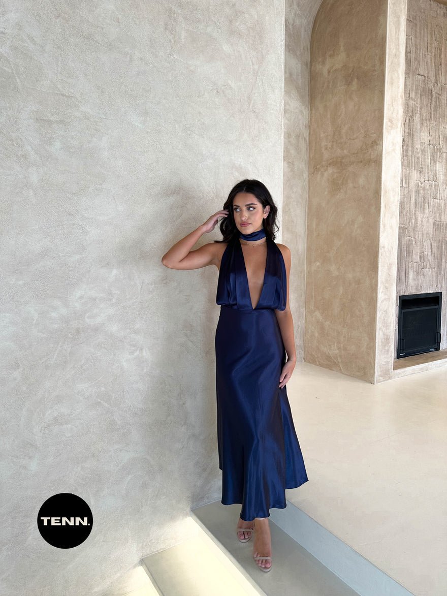 YLD Design Halter Maxi - Navy photo 2
