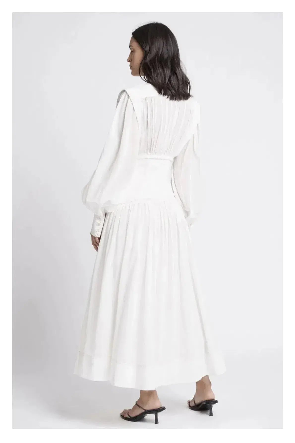Aje Utopia Long Sleeve Dress Ivory Size 4 photo 2