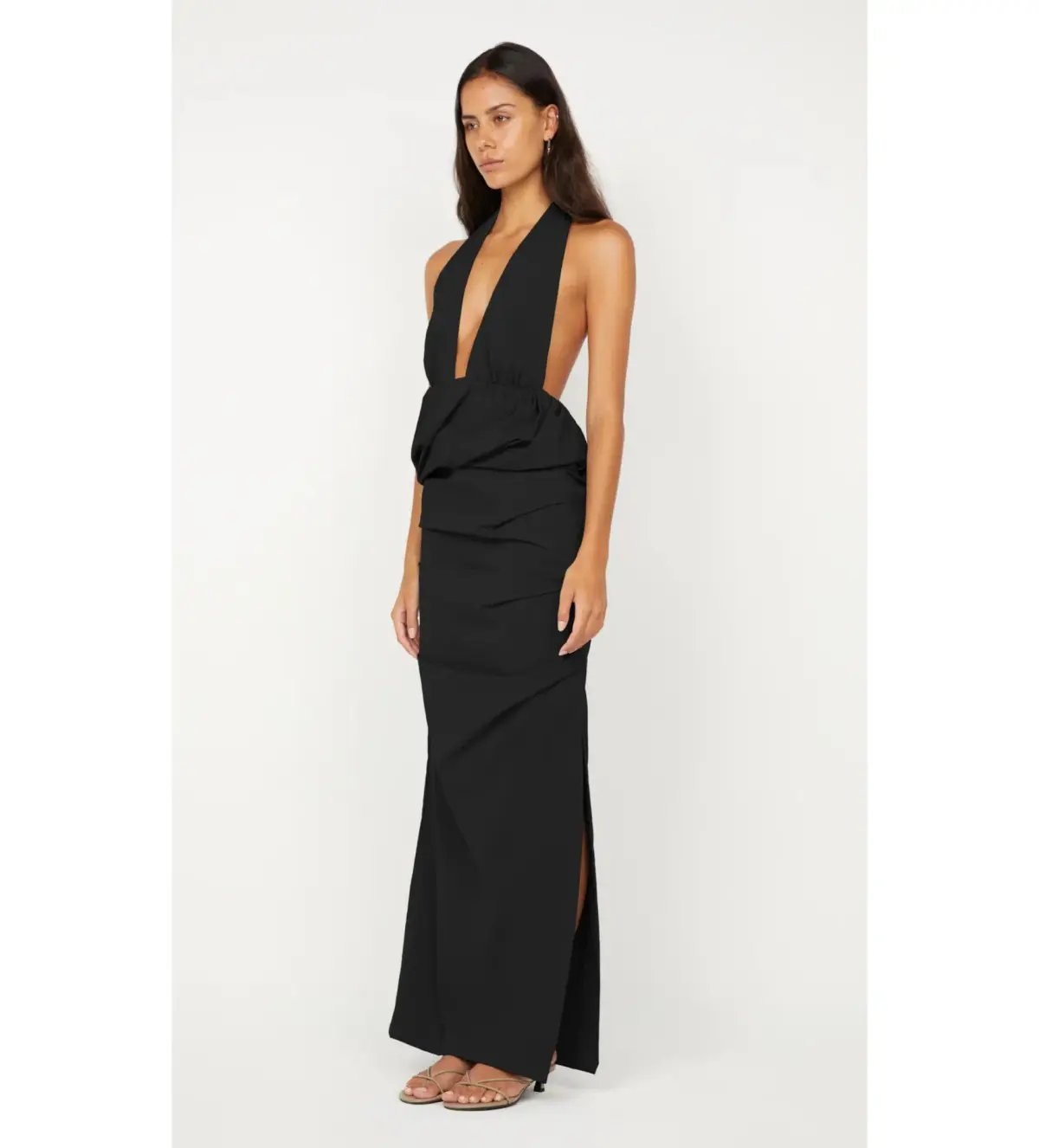 Bec & Bridge Priscilla Bubble Maxi Dress Black Size AU 6 photo 2